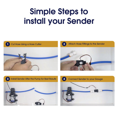 Simple steps to install your Topargee Surface Mount water tank gauge sender unit